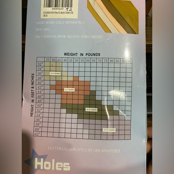 Girl’s  Convertible Transition Tights for Ballet Dance, Gymnastics - Picture 12 of 12